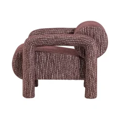 Lenny Fauteuil Dessin Bordeauxrood