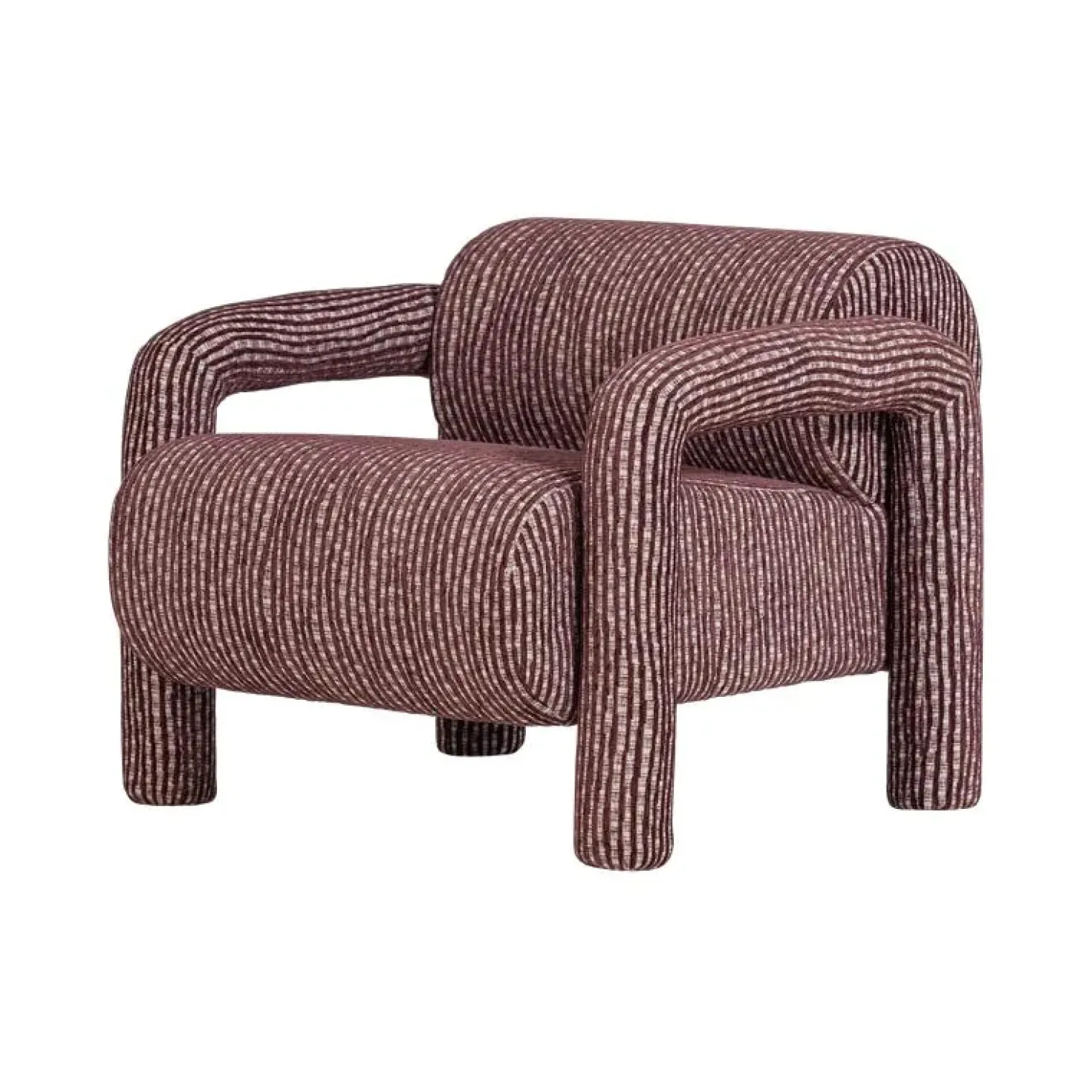 Lenny Fauteuil Dessin Bordeauxrood