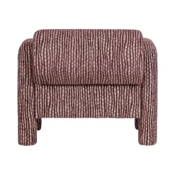 Lenny Fauteuil Dessin Bordeauxrood