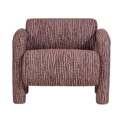 Lenny Fauteuil Dessin Bordeauxrood