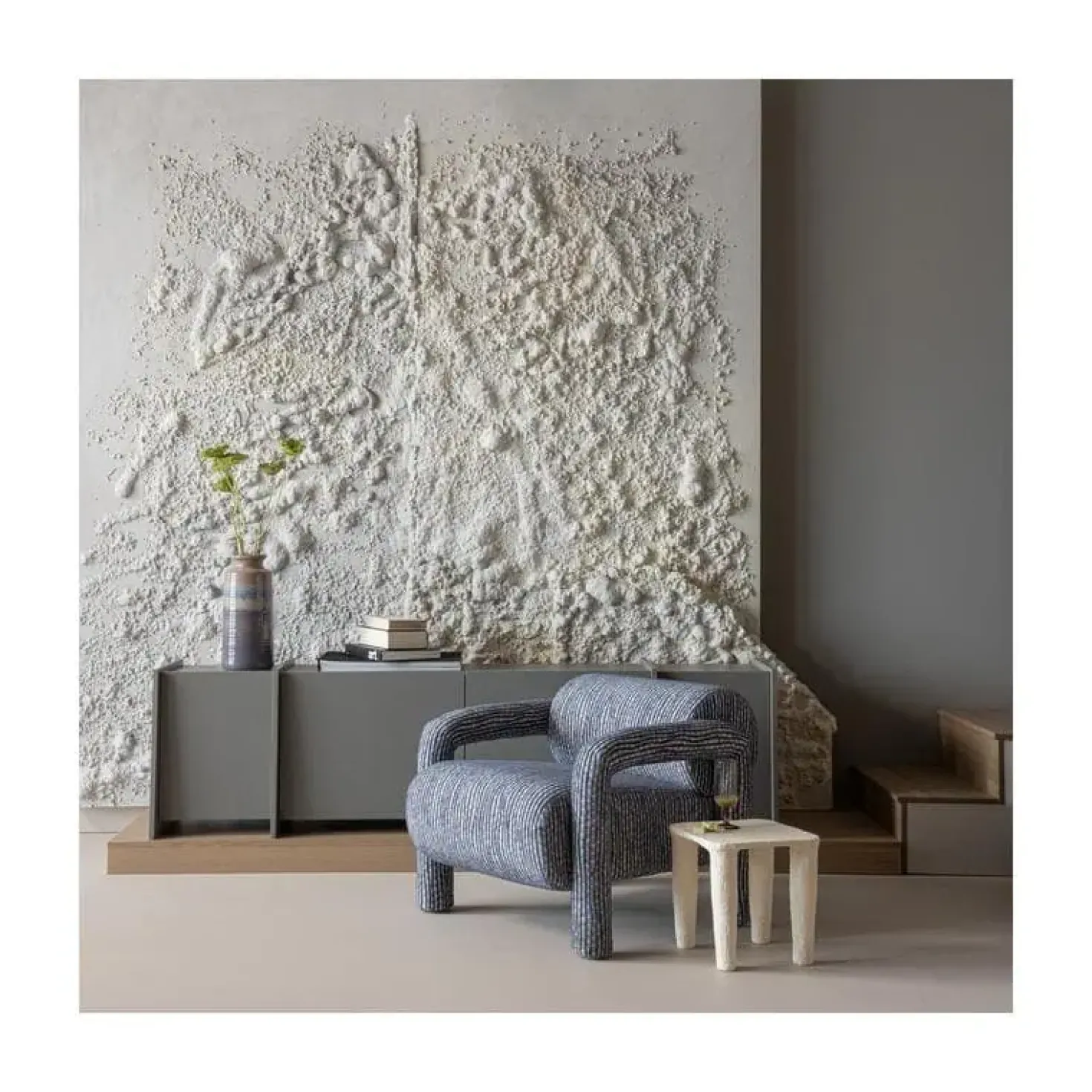 Lenny Fauteuil Dessin Grijsblauw