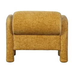 Lenny Fauteuil grove textuur goud/geel