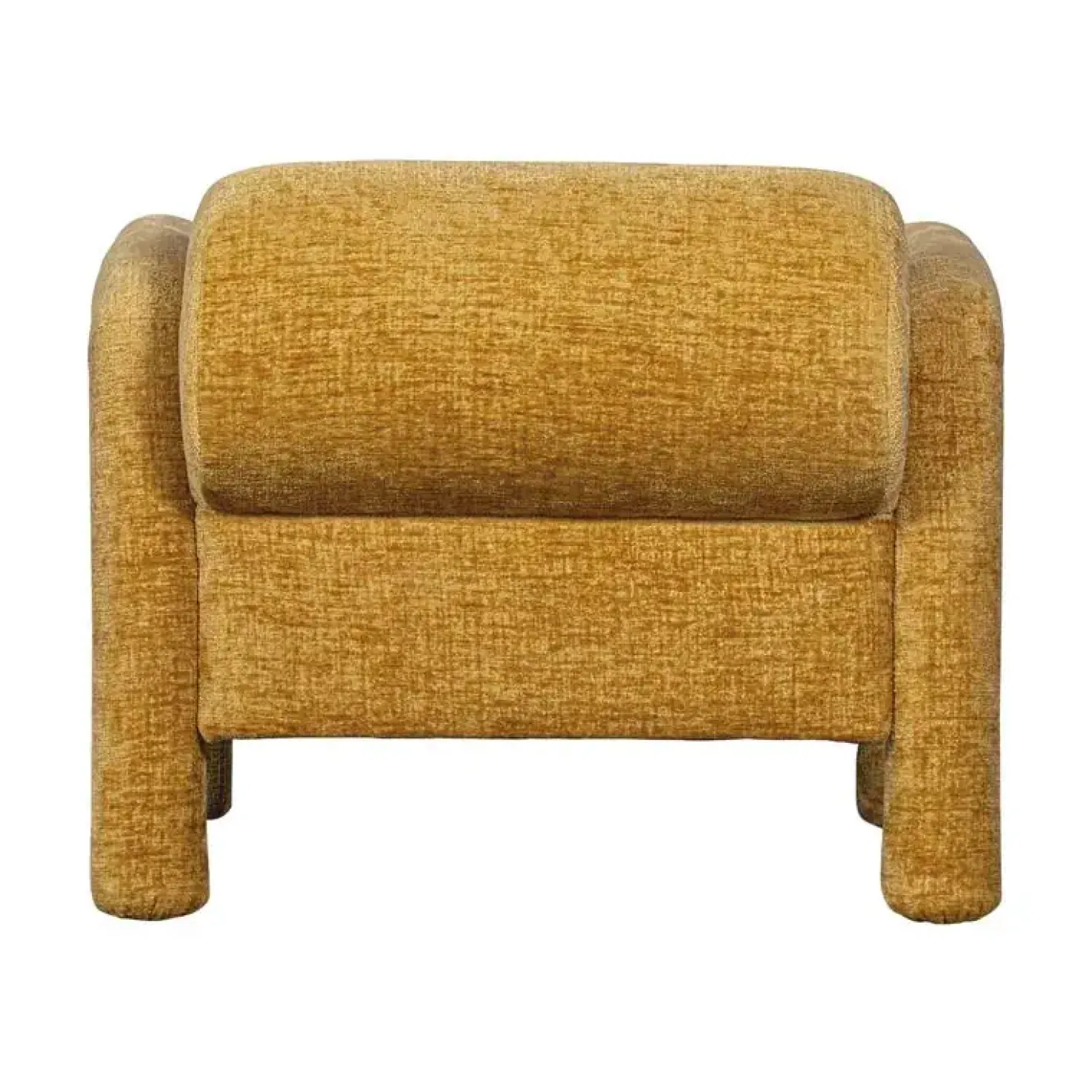 Lenny Fauteuil grove textuur goud/geel