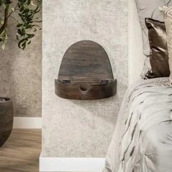 Leonardo Zwevend Set van 2 Nachtkastjes Acaciahout 34cm