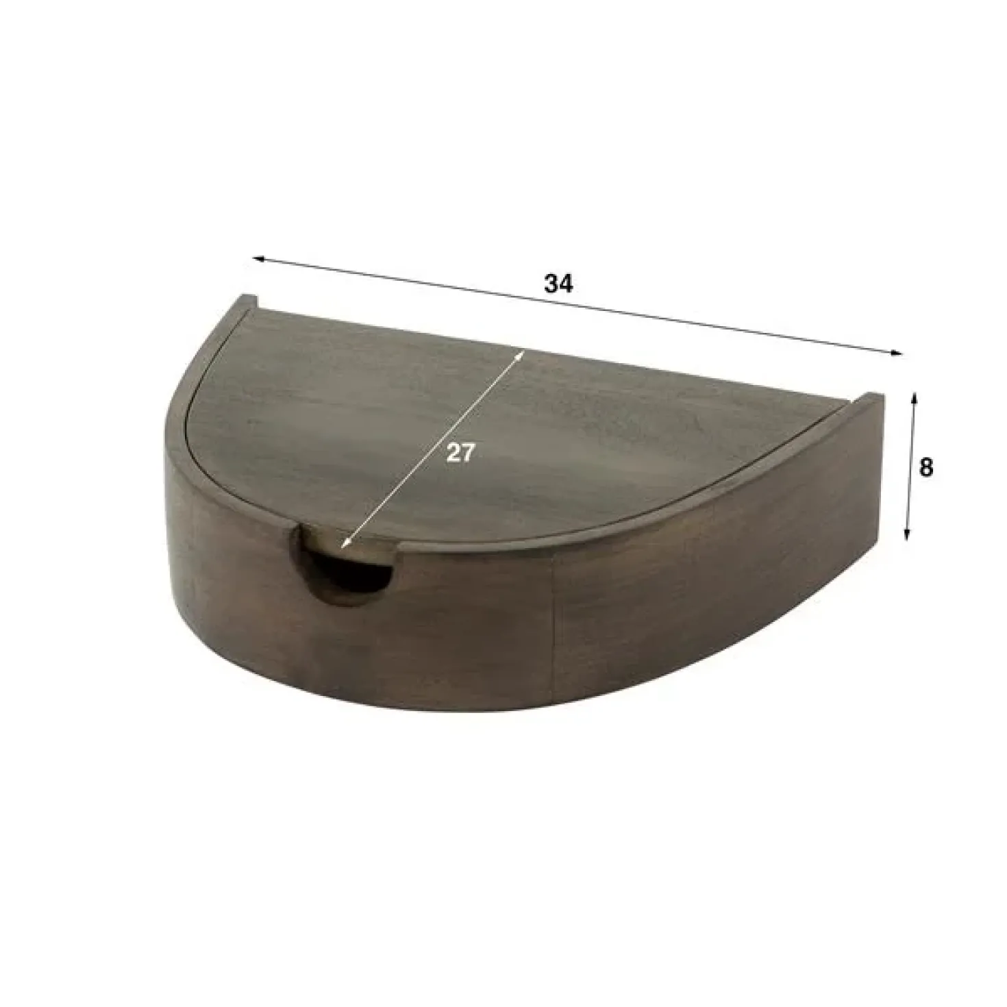 Leonardo Zwevend Set van 2 Nachtkastjes Acaciahout 34cm