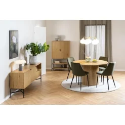 Lexora Dressoir Eiken lichtbruin 180cm