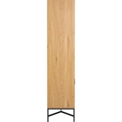 Lexora Vitrinekast Eiken lichtbruin 80cm