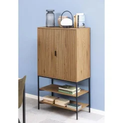 Lexora Wandkast Eiken lichtbruin 80cm