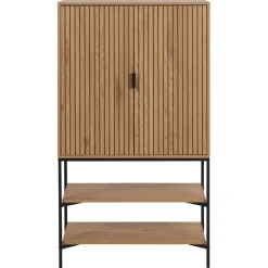 Lexora Wandkast Eiken lichtbruin 80cm