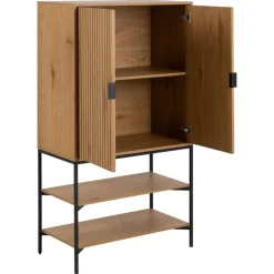 Lexora Wandkast Eiken lichtbruin 80cm