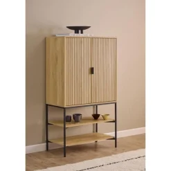 Lexora Wandkast licht Eiken 80cm