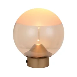 Liam 1-lichts Tafellamp Amber glas