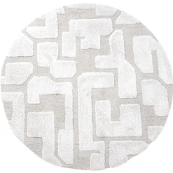 Liana vloerkleed Crème Rond 160x160cm