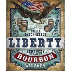Liberty Bourbon - metalen bord
