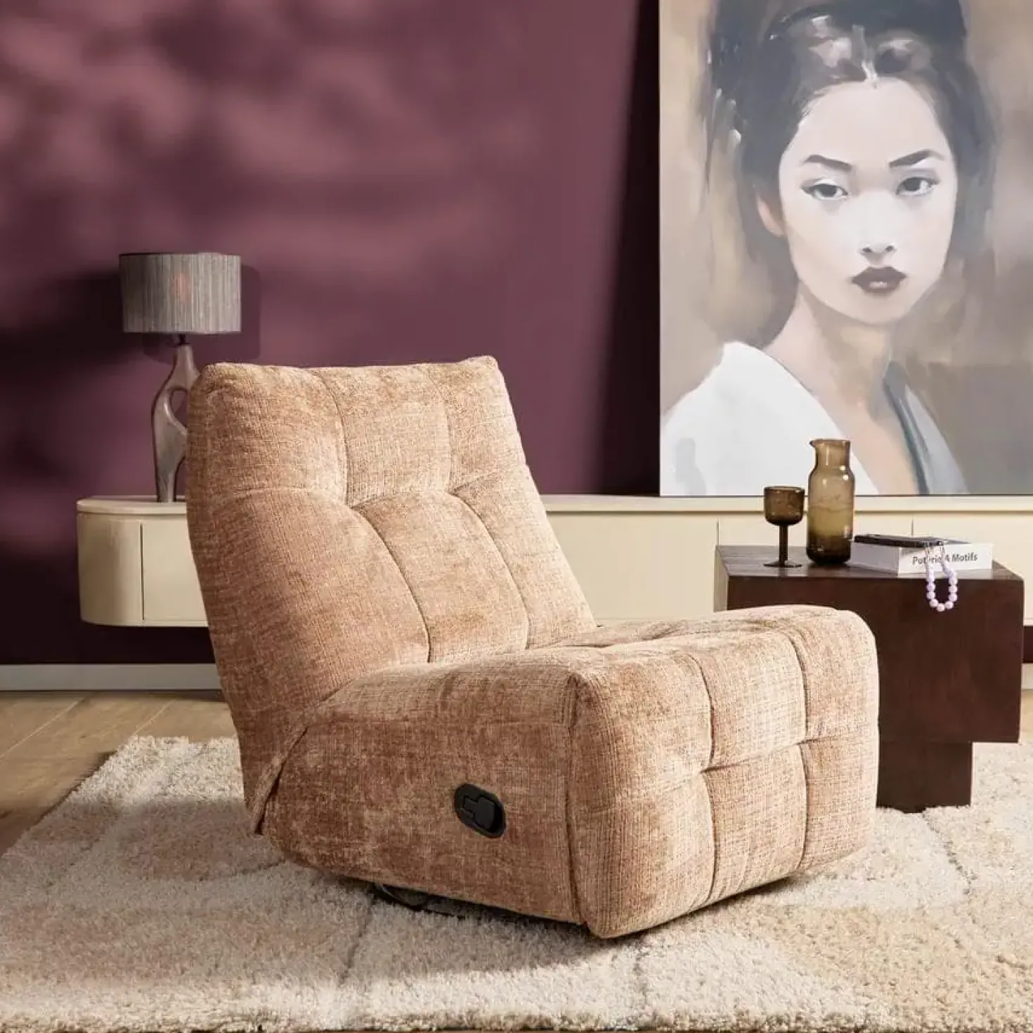 Lieke Relaxfauteuil Cinnamon