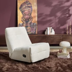 Lieke Relaxfauteuil Gebroken wit