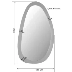 Lincoln Spiegel Mangohout 70cm