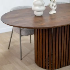 Linea Eettafel bruin Deens Ovaal 200cm