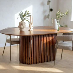 Linea Eettafel bruin Deens Ovaal 200cm