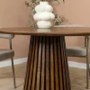 Linea Eettafel rond Bruin 130cm