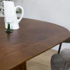 Lin Eettafel espresso Deens Ovaal 200cm