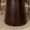 Lin Eettafel rond Espresso 130cm