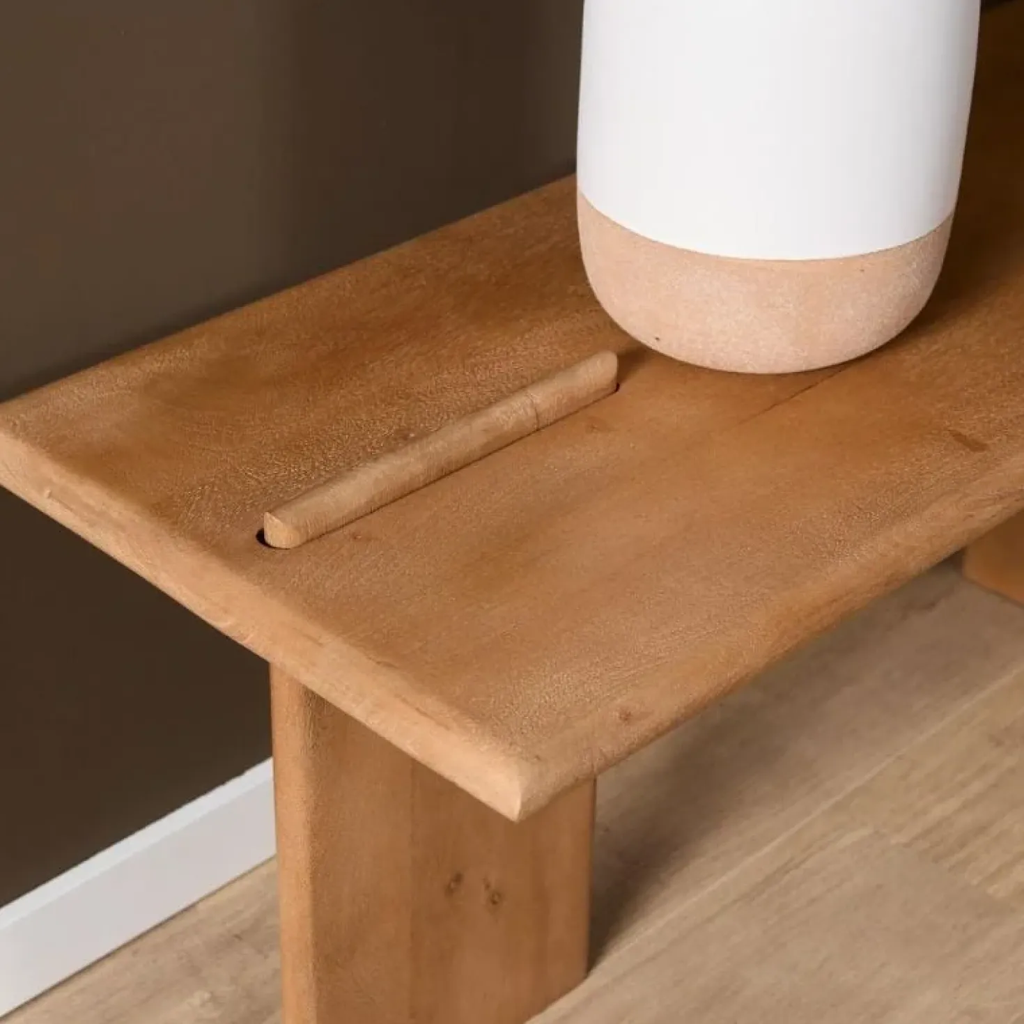 Liora Tv meubel naturel Mangohout 160 cm
