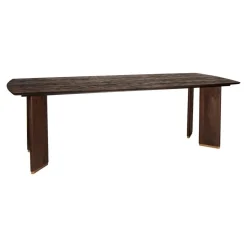Lior Eettafel Bruin Goudpoot 200cm