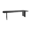 Lior Eettafel Zwart Goudpoot 200cm