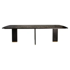 Lior Eettafel Zwart Goudpoot 240cm