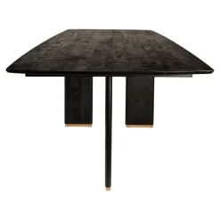 Lior Eettafel Zwart Goudpoot 240cm