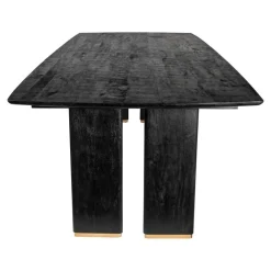 Lior Eettafel Zwart Goudpoot 280cm