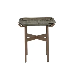 Liri Bijzettafel Bruin glas 43cm