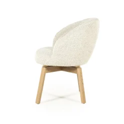 Livia Eetkamerstoel Beige stof