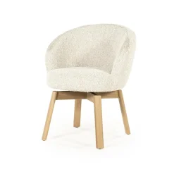 Livia Eetkamerstoel Beige stof