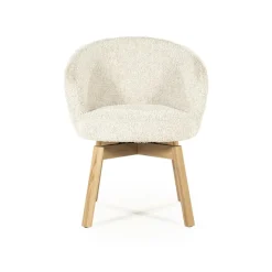Livia Eetkamerstoel Beige stof