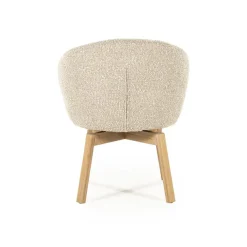 Livia Eetkamerstoel Taupe stof