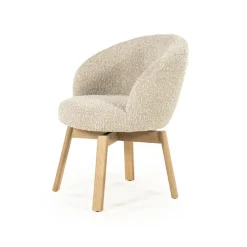 Livia Eetkamerstoel Taupe stof