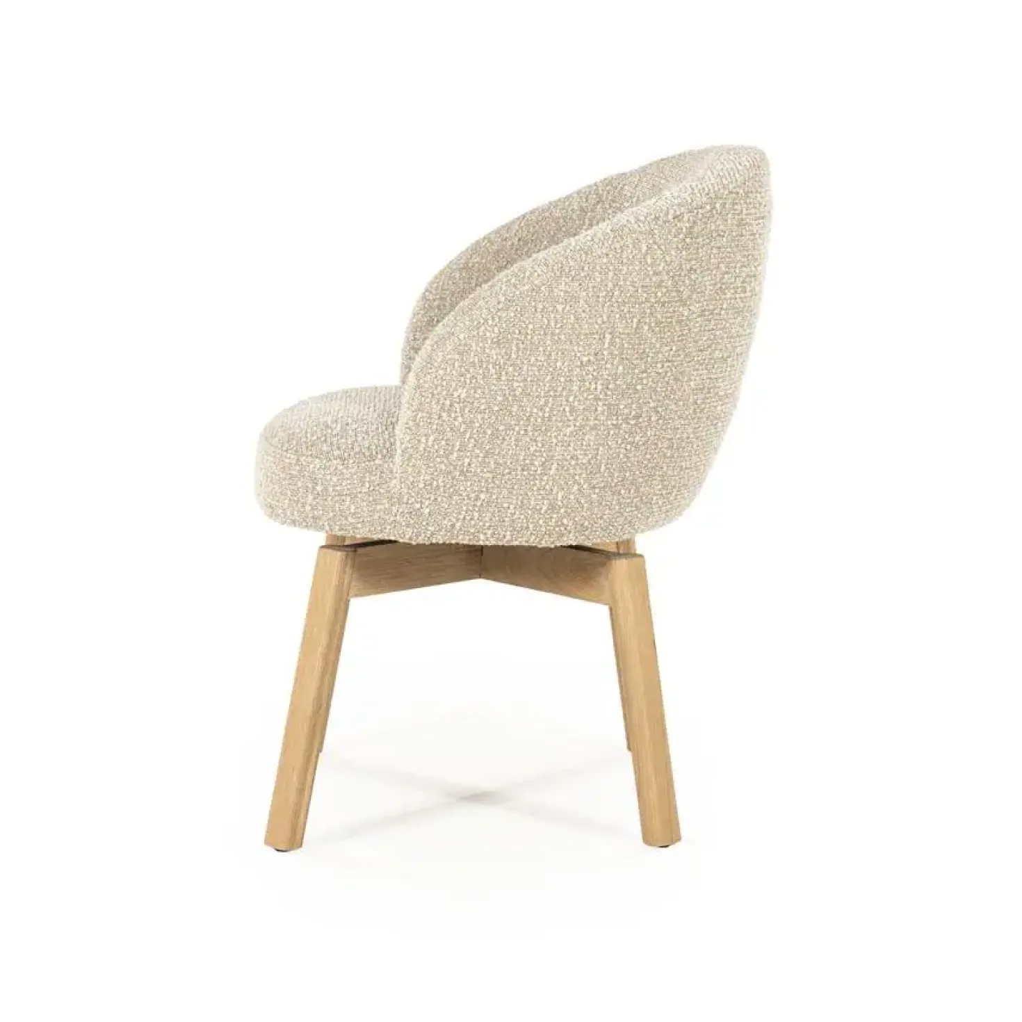 Livia Eetkamerstoel Taupe stof