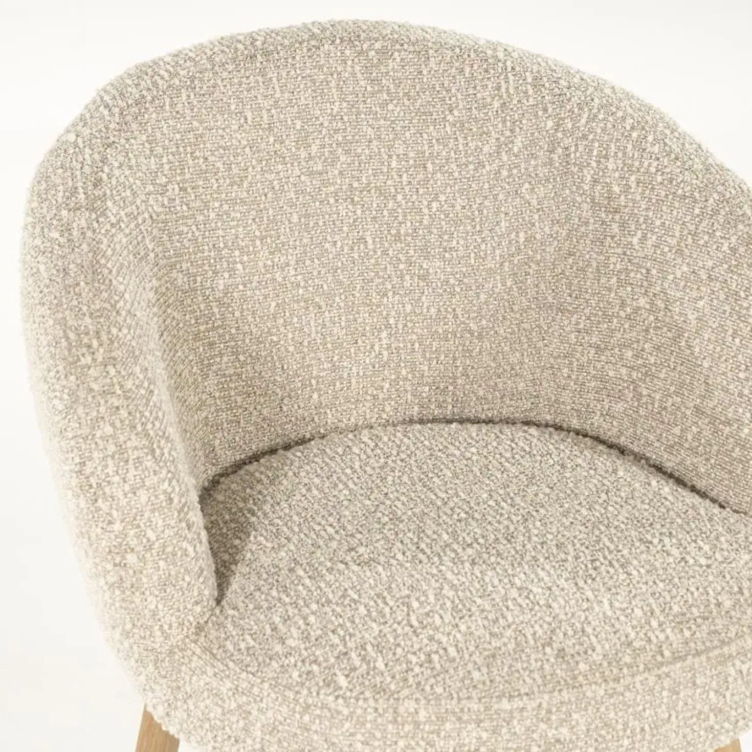 Livia Eetkamerstoel Taupe stof