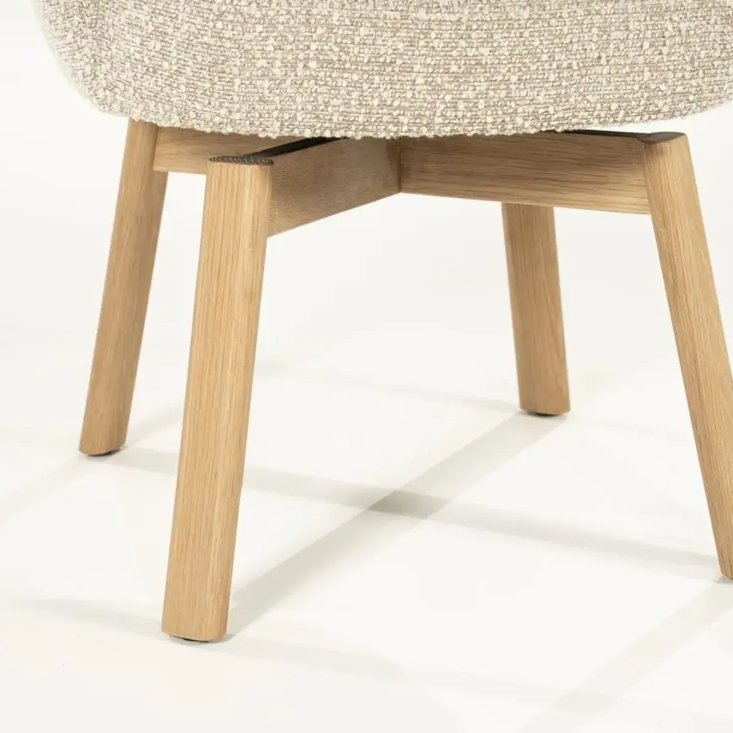 Livia Eetkamerstoel Taupe stof