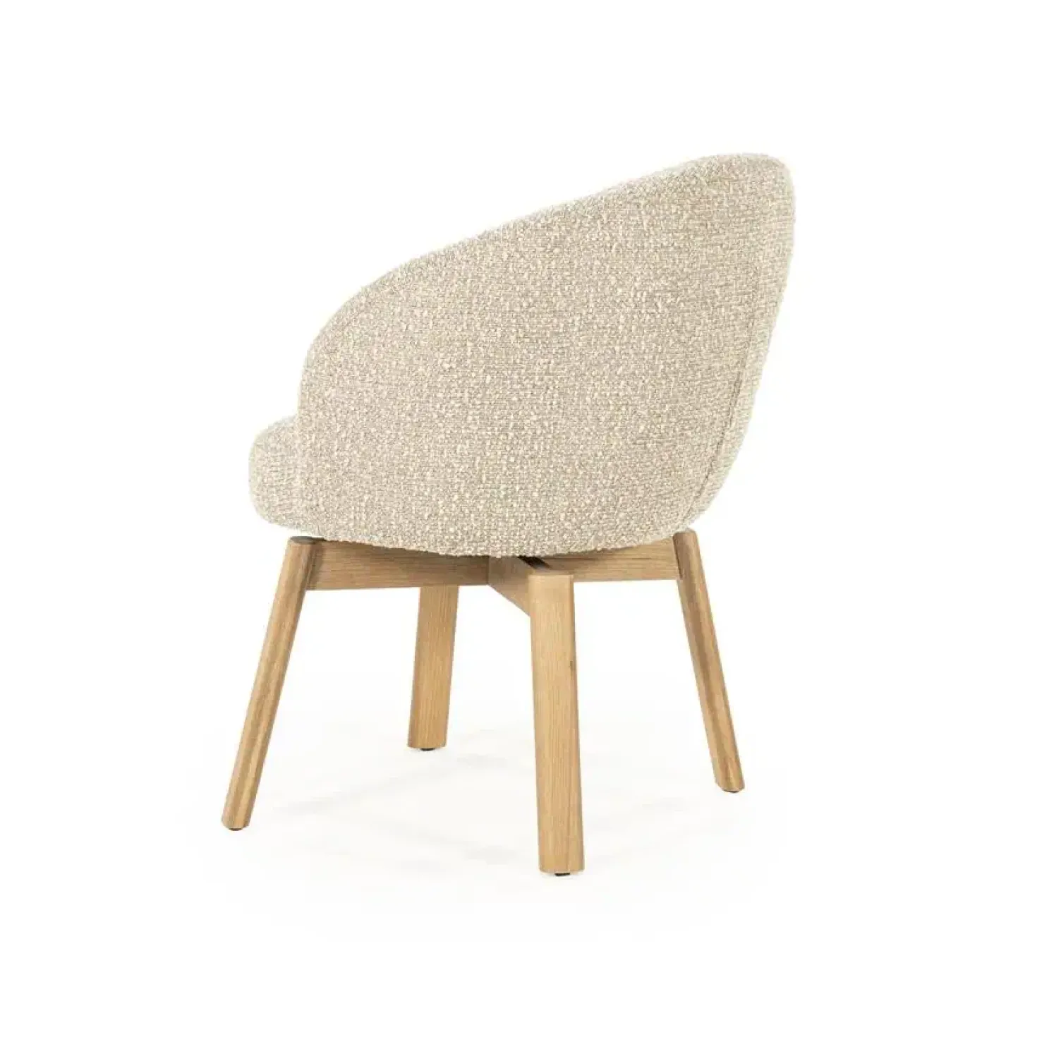 Livia Eetkamerstoel Taupe stof
