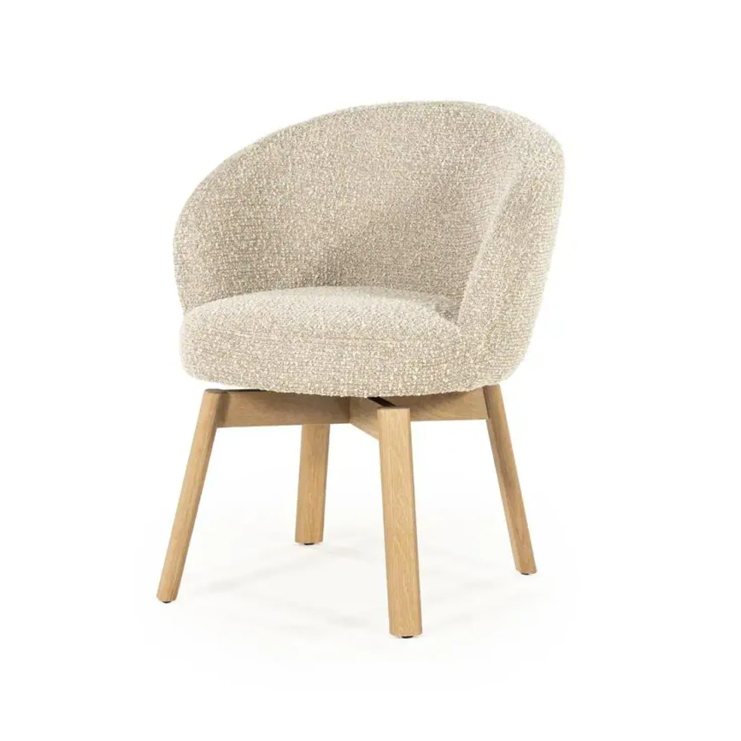 Livia Eetkamerstoel Taupe stof
