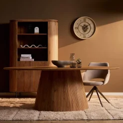 Livia Eettafel Ovaal Naturel 210cm
