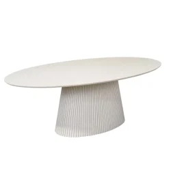 Livia Eettafel Ovaal Zand 210cm