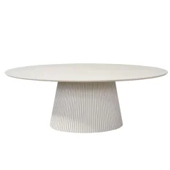 Livia Eettafel Ovaal Zand 210cm