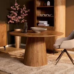 Livia Eettafel Rond Naturel 150cm
