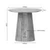 Livia Salontafel Rond Naturel 50cm