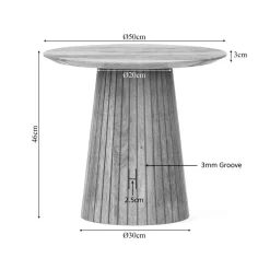 Livia Salontafel Rond Naturel 50cm