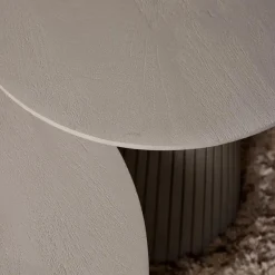 Livia Salontafel Rond Taupe 80cm